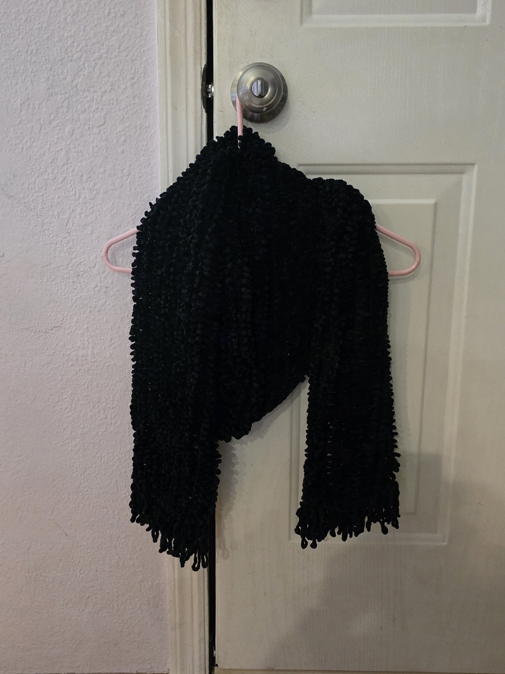 NWOT- Long (88")  Black Women's Knit Scarf